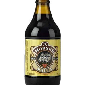 3 HORSES DARK MALT BOTTLE 24*330ML