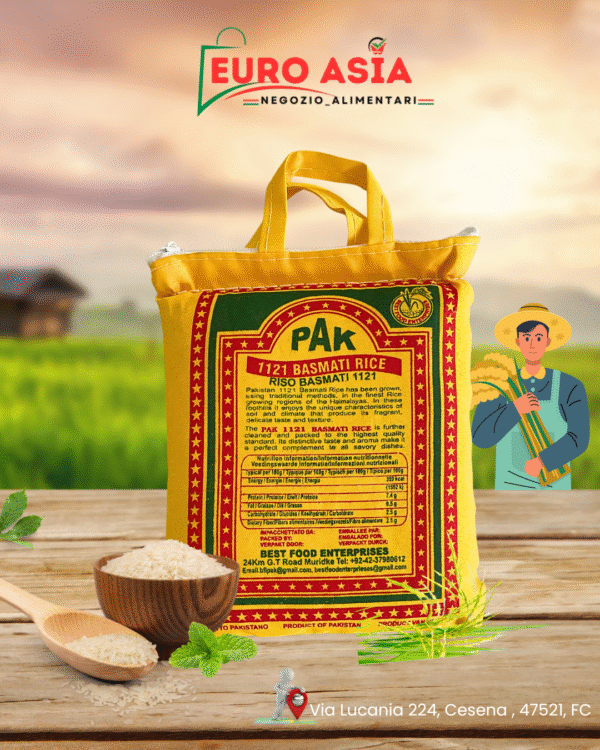Riso Basmati profumatissimo!!! Pasistan Super Kernal 1kg sacchetto in tela!!