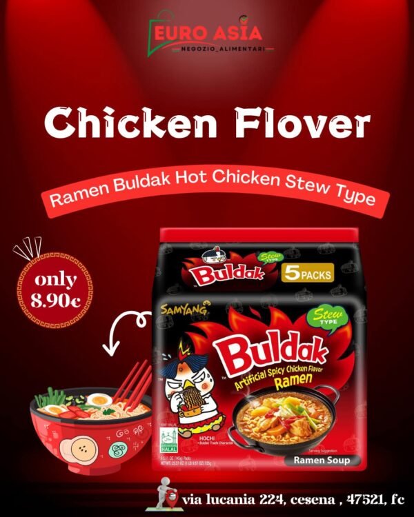 BULDAK RAMEN SPICY CHICKEN FLAVOUR 5 PACKS