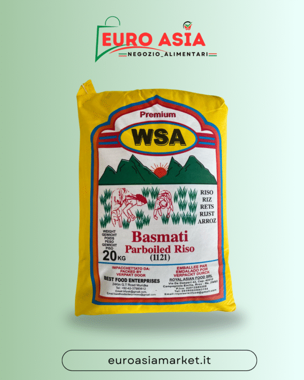 Premium WSA Basmati Parboiled RISO 20KG